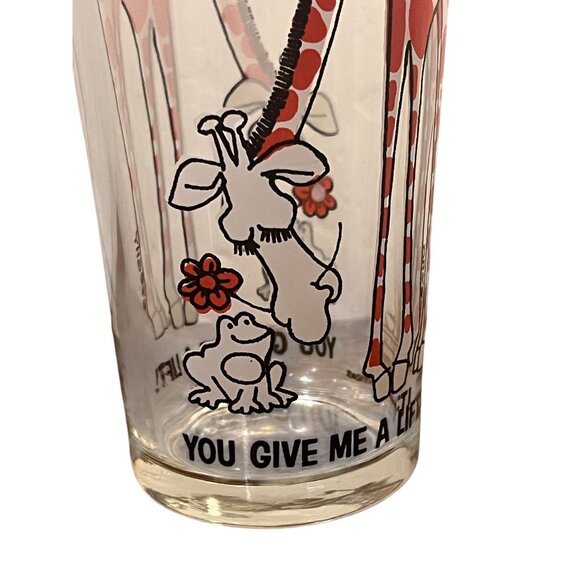 Pepsi Other - Vintage Pepsi Szeghy You Give Me A Lift Visual Creations Giraffe Frog Glass